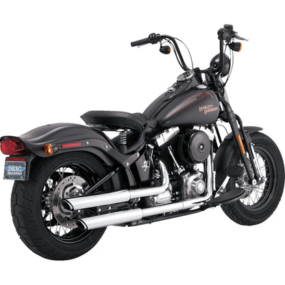 Vance And Hines 3" Twin Slash Slip-On Mufflers - Chrome for Harley-Davidson 16842_1366497