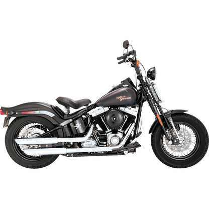 Vance And Hines 3" Twin Slash Slip-On Mufflers - Chrome for Harley-Davidson 16842_1366479
