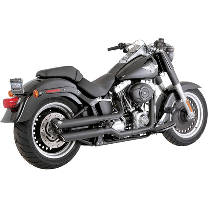 Vance And Hines Twin Slash 3" Slip-On Mufflers - Black for Harley-Davidson 46844_1366483