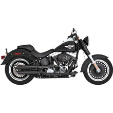 Vance And Hines Twin Slash 3" Slip-On Mufflers - Black for Harley-Davidson 46844_1366484