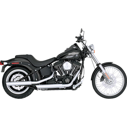 Vance And Hines 3" Twin Slash Slip-On Muffler - Chrome for Harley-Davidson 16834_1366486