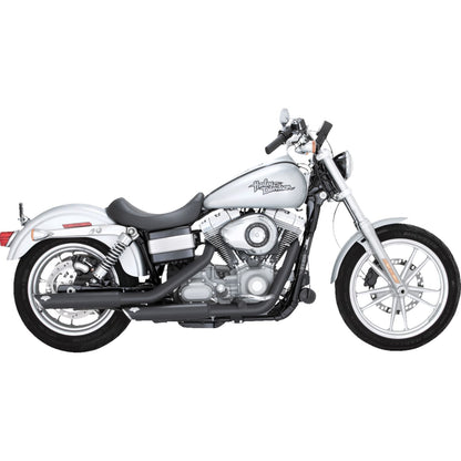 Vance And Hines 3" Twin Slash Slip-On Muffler - Black for Harley-Davidson 46838_1366490