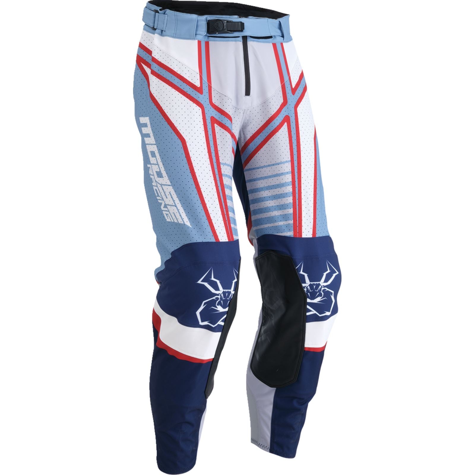 Moose Offroad MX-24 Agroid Pants - 2024 Collection - Gray/Blue_1327230
