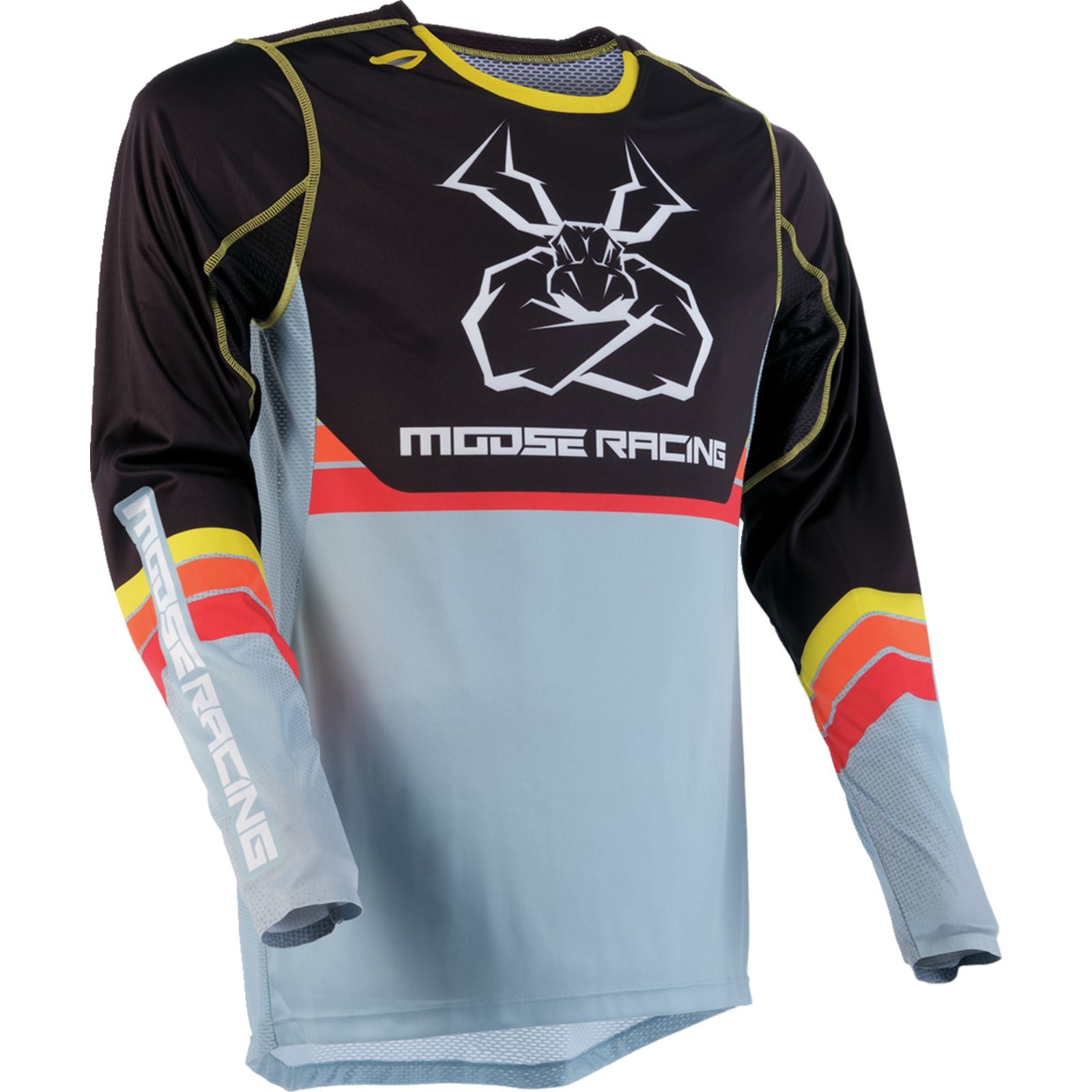 Moose Offroad MX-24 Agroid Jersey - 2024 Collection - Gray/Yellow_1327334