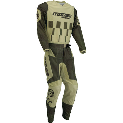 Moose Offroad MX-24 Qualifier Jersey - 2024 Collection - Green/Tan_1327424