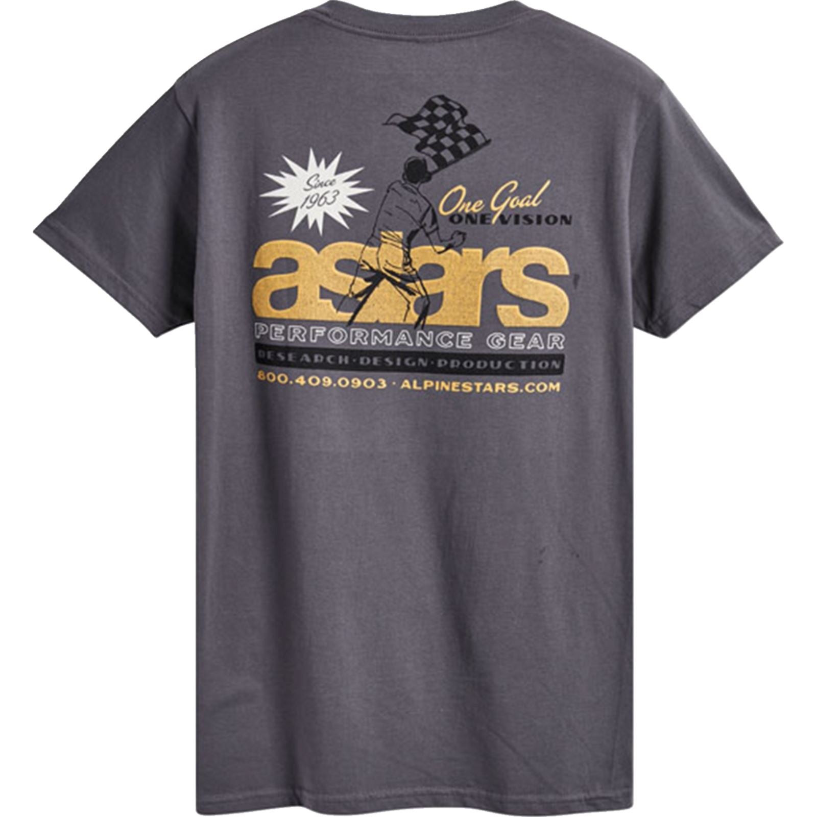 Alpinestars Flagged T-Shirt - Charcoal - 2XL [MPN: 123372150182XL]_1327527