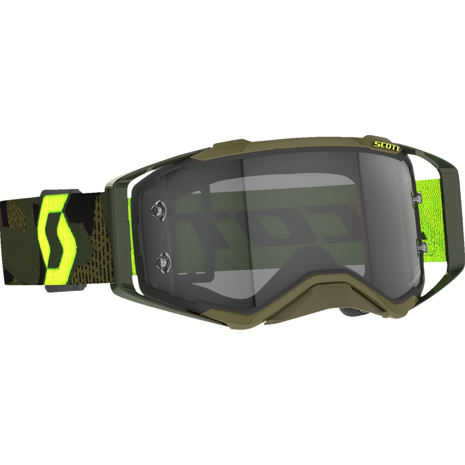 Scott Prospect Goggles - Khaki Green/Neon Yellow - Light Sensitive Gray 272820-7701327_1334261