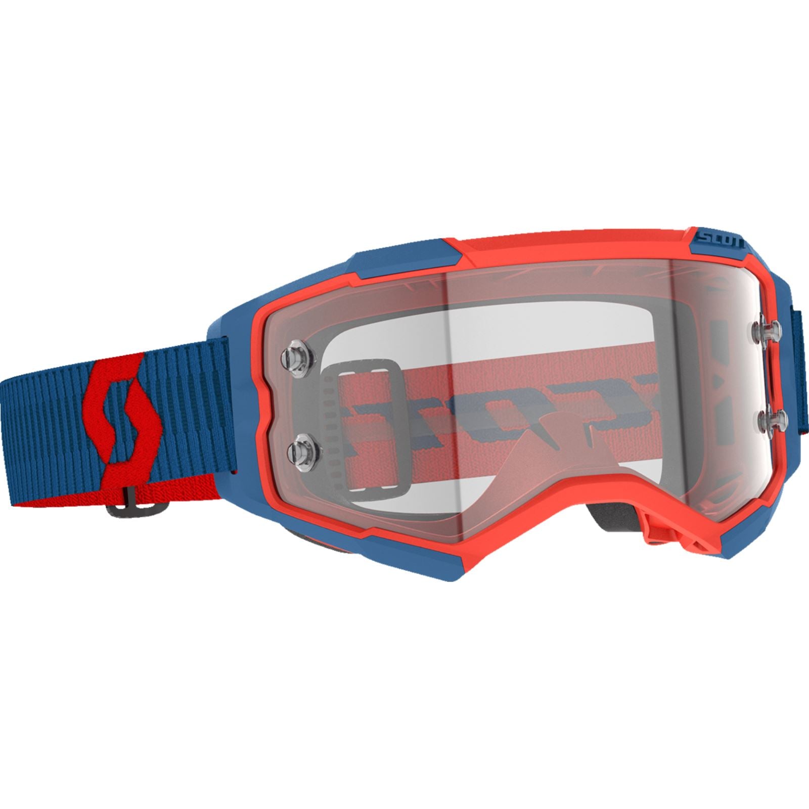 Scott Fury Goggles - Dark Blue/Neon Red - Clear Works 274514-7698113_1335715
