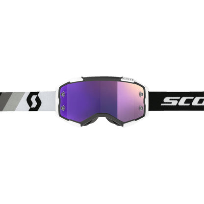 Scott Fury Premium Goggles - Black/White - Purple Chrome Works 272828-7702281_1334248