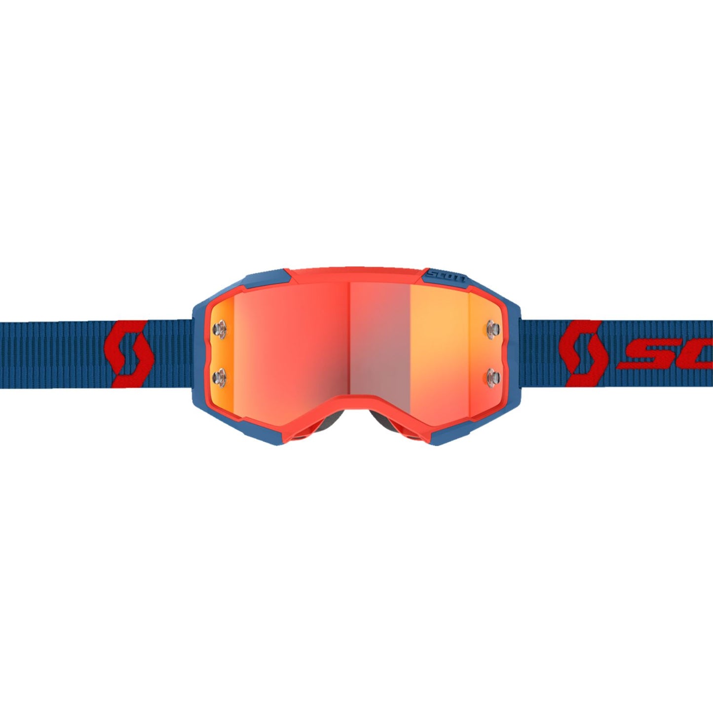 Scott Fury Goggles - Dark Blue/Neon Red - Orange Chrome Works 272828-7698280_1334176