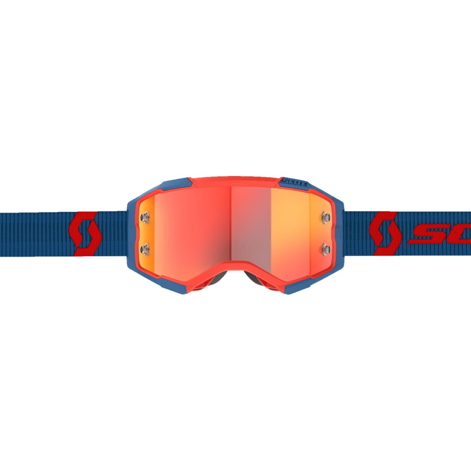 Scott Fury Goggles - Dark Blue/Neon Red - Orange Chrome Works 272828-7698280_1334176