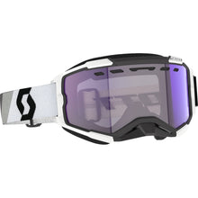 Scott Fury Snow Cross Goggles - Premium Black/White - Light Sensitive Blue Chrome 278604-7702307_1334331