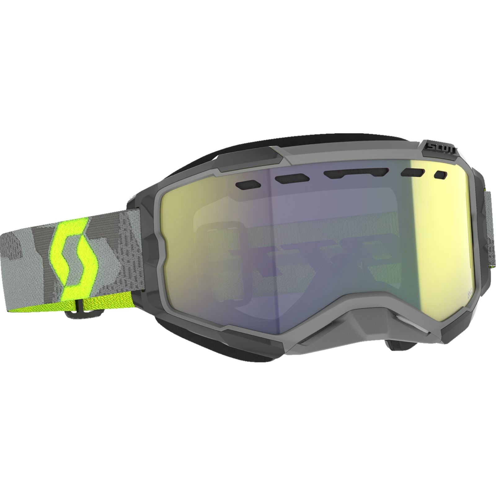 Scott Fury Snow Cross Goggles - Light Gray/Neon Yellow - Enhancer Yellow Chrome 278605-7697335_1334337