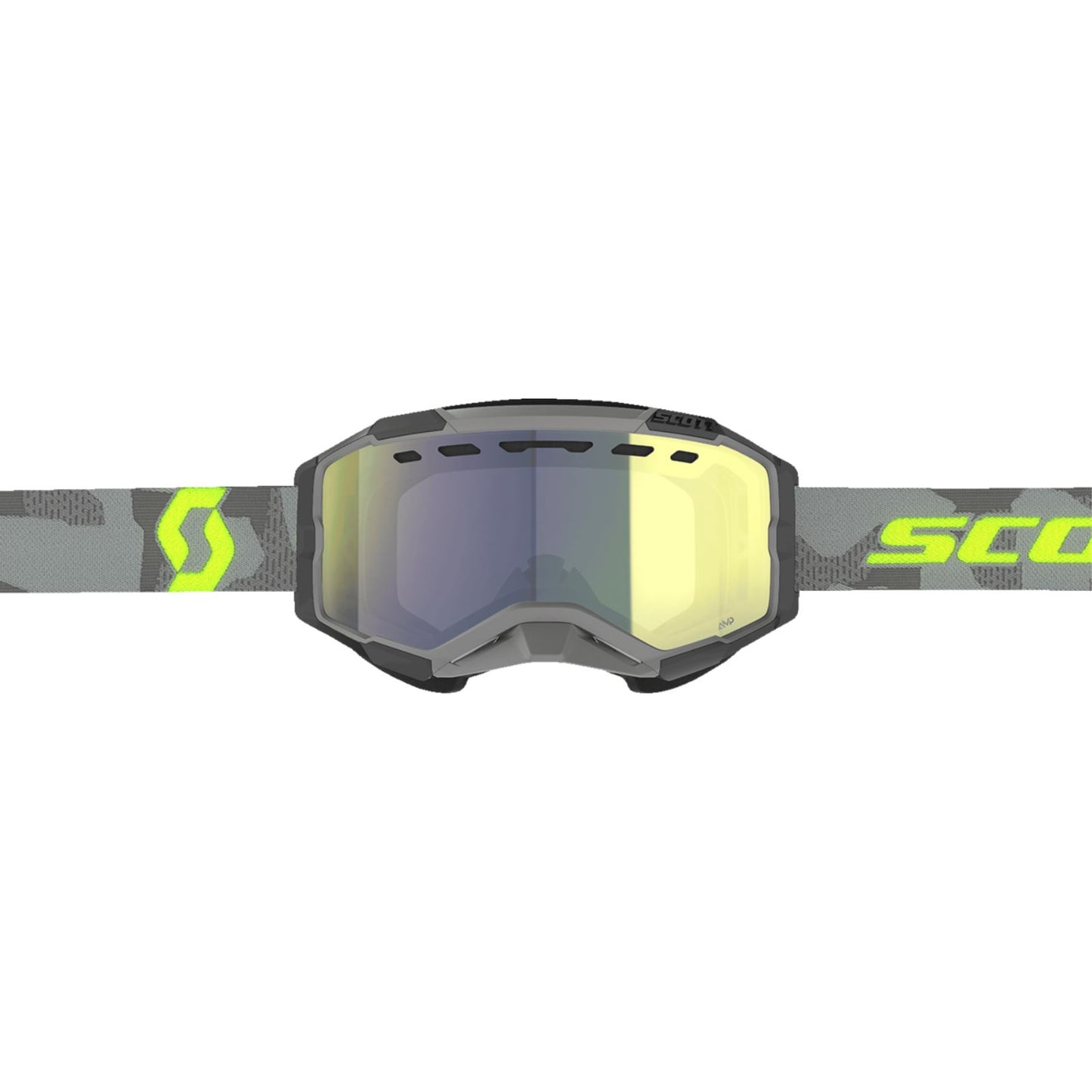 Scott Fury Snow Cross Goggles - Light Gray/Neon Yellow - Enhancer Yellow Chrome 278605-7697335_1334338