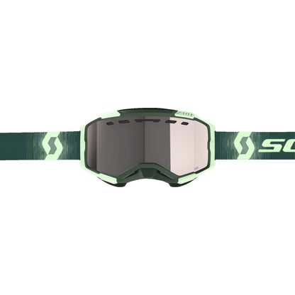 Scott Fury Snow Cross Goggle - Dark Green/Mint - Enhancer Silver Chrome 278605-7703313_1334341