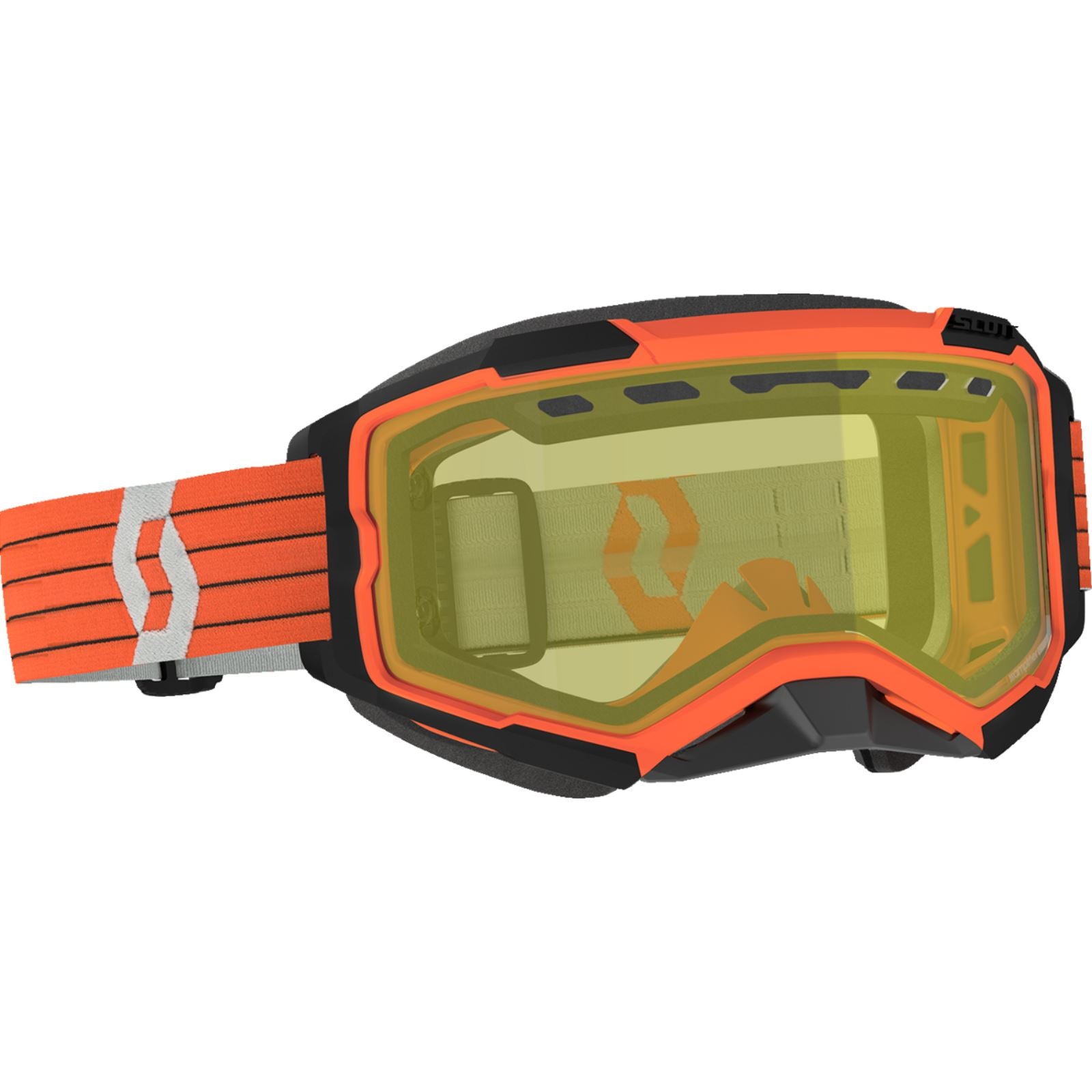 Scott Fury Snow Cross Goggles - Orange/Gray - Yellow Lens 278605-1011029_1334343