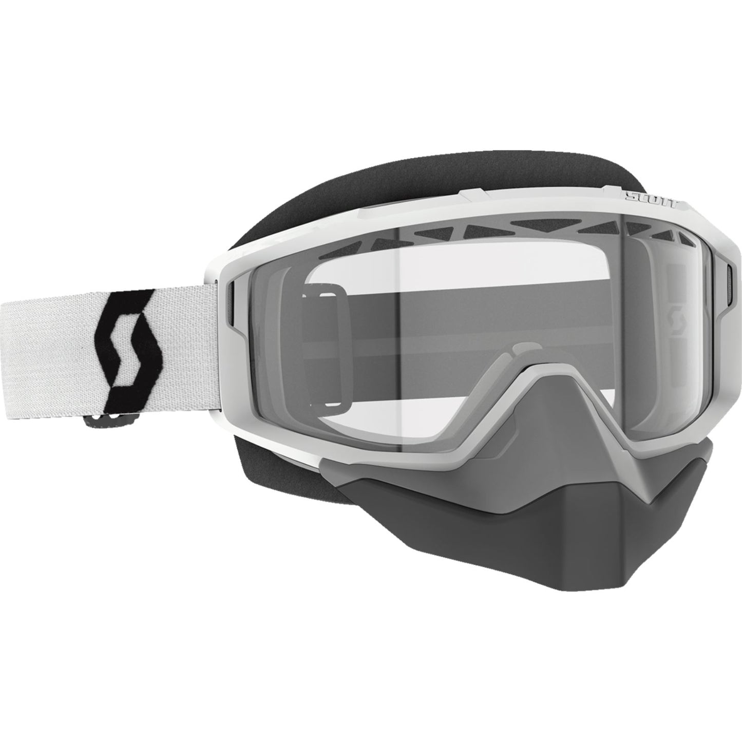 Scott Primal Snow Cross Goggles - White - Dual Lens - Clear 278606-0002043_1334346