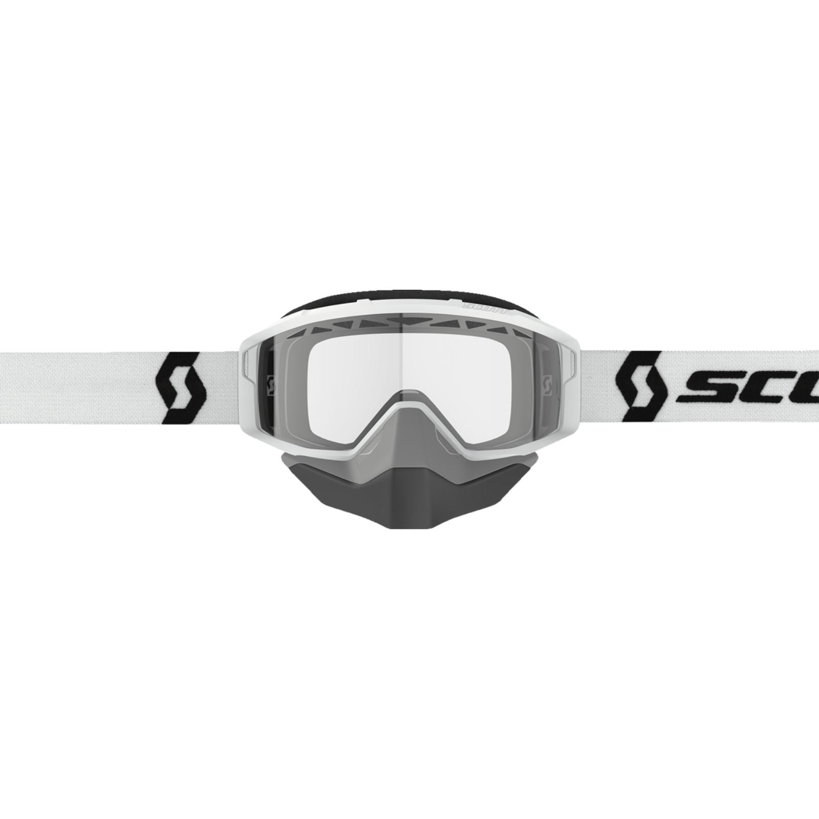 Scott Primal Snow Cross Goggles - White - Dual Lens - Clear 278606-0002043_1334347