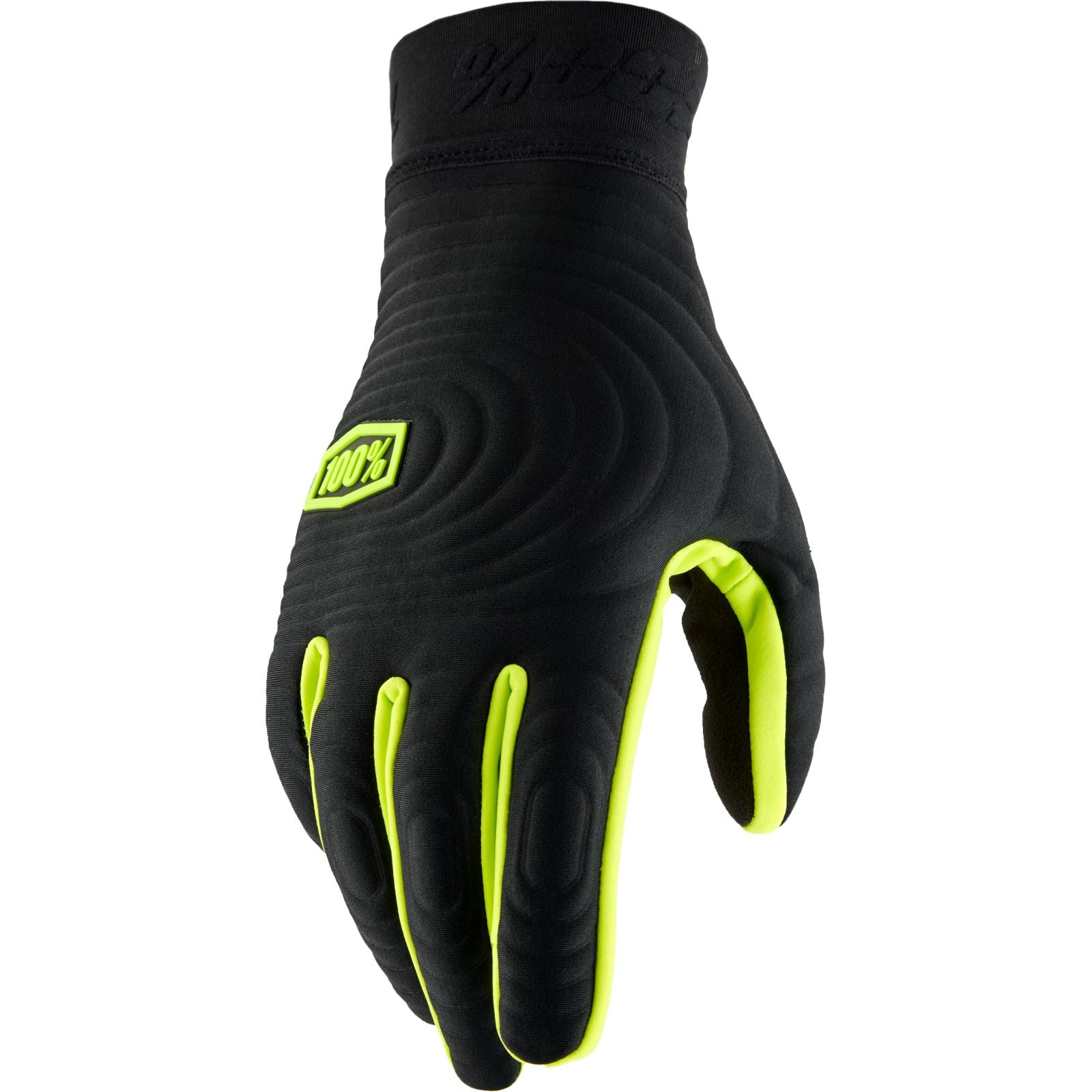 100% Brisker Xtreme Gloves - Black/Fluo Yellow - Large OPEN BOX [MPN: 10030-00003]_1954254