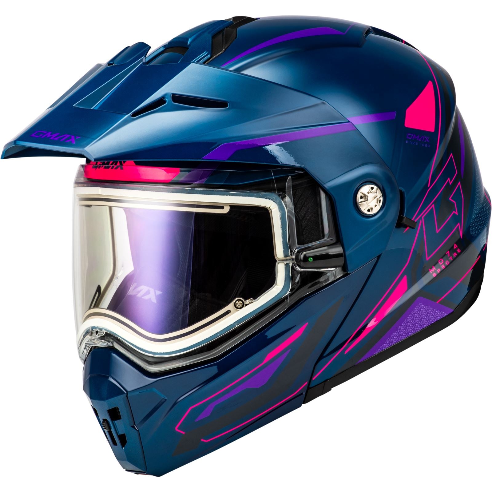 GMax MD-74S Spectre Snow Helmet - Blue/Pink/Purple - Small OPEN BOX [MPN: M107421084]_1874015
