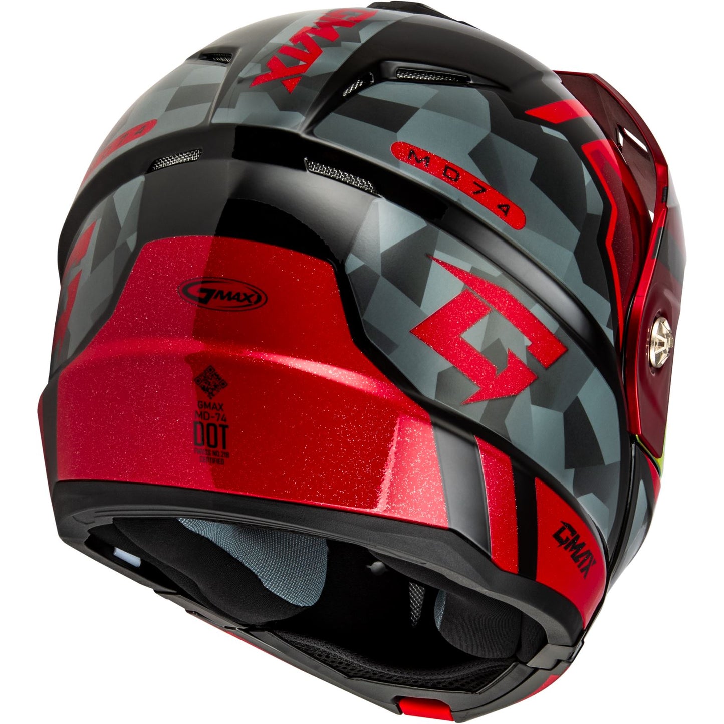 GMax MD-74 Striker Helmet w/Red Shield - Black/Grey/Red - M OPEN BOX [MPN: M17411155]_2722850