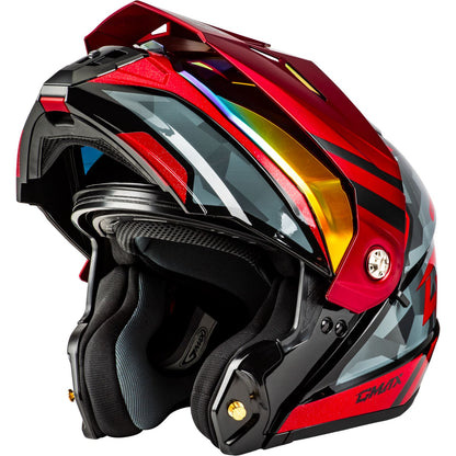 GMax MD-74 Striker Helmet w/Red Shield - Black/Grey/Red - M OPEN BOX [MPN: M17411155]_2722846