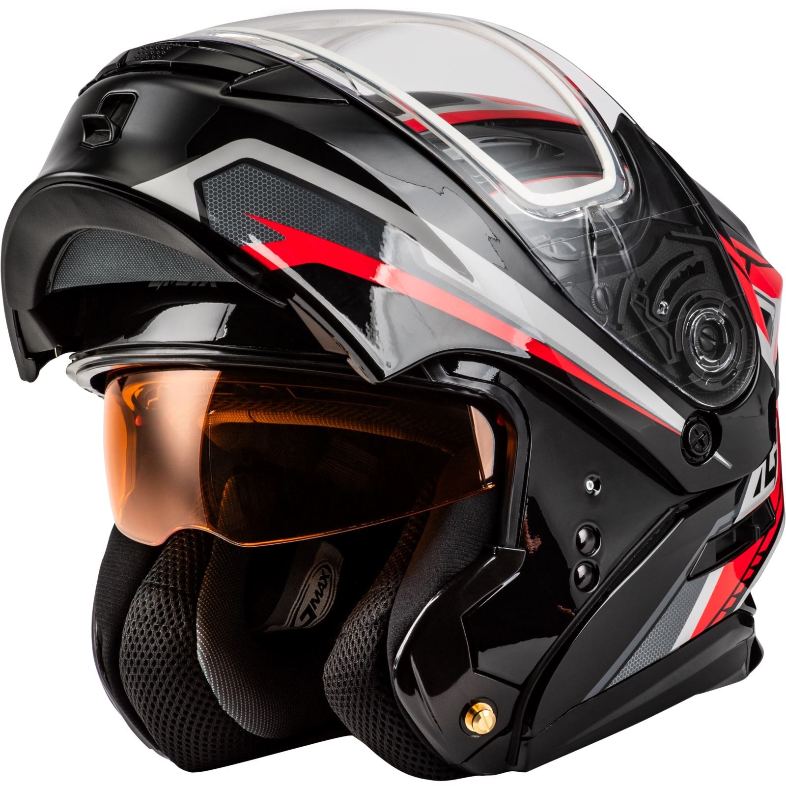 GMax MD-01S Transistor Snow Helmet - Black/Red - XL OPEN BOX [MPN: M20139157]_1946910