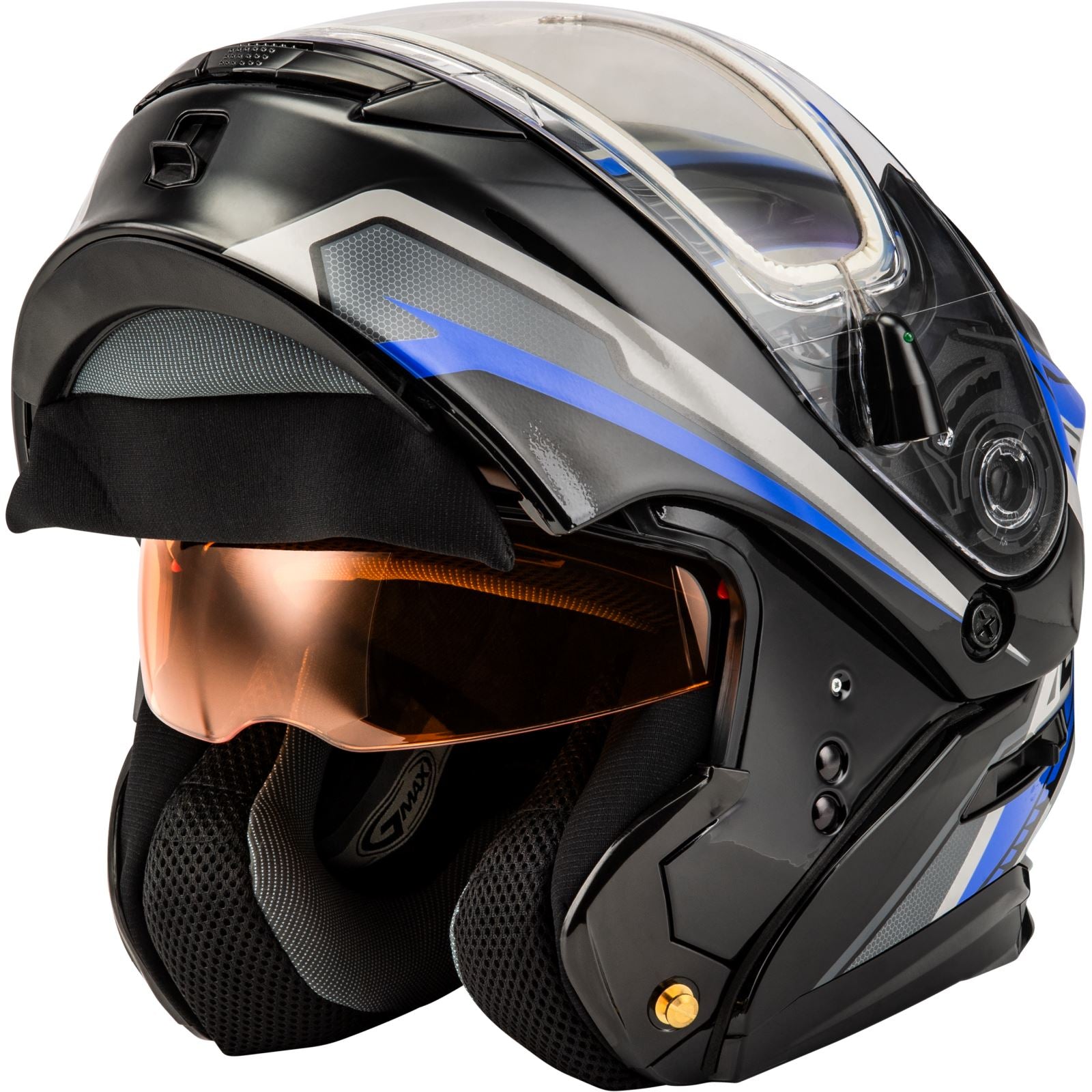 GMax MD-01S Transistor Snow Helmet - Blue/Black - 3XL OPEN BOX [MPN: M40139439]_1873990