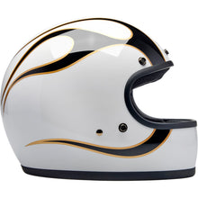 Biltwell Inc. Gringo Helmet - Flames - White/Black_1334025