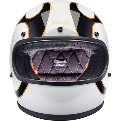 Biltwell Inc. Gringo Helmet - Flames - White/Black_1333976