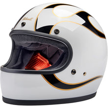 Biltwell Inc. Gringo Helmet - Flames - White/Black_1334103
