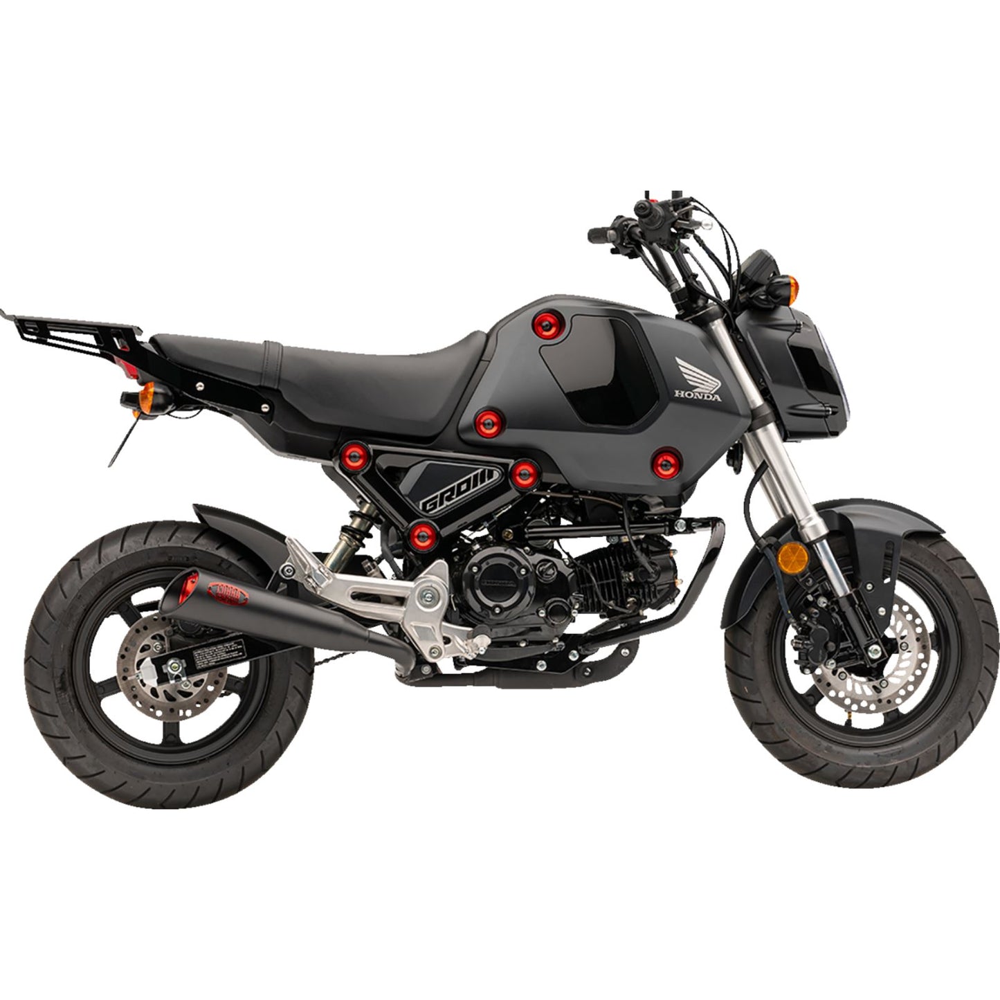 Cobra Solo Luggage Rack - Formed - Black - Grom 02-4107B_1366511