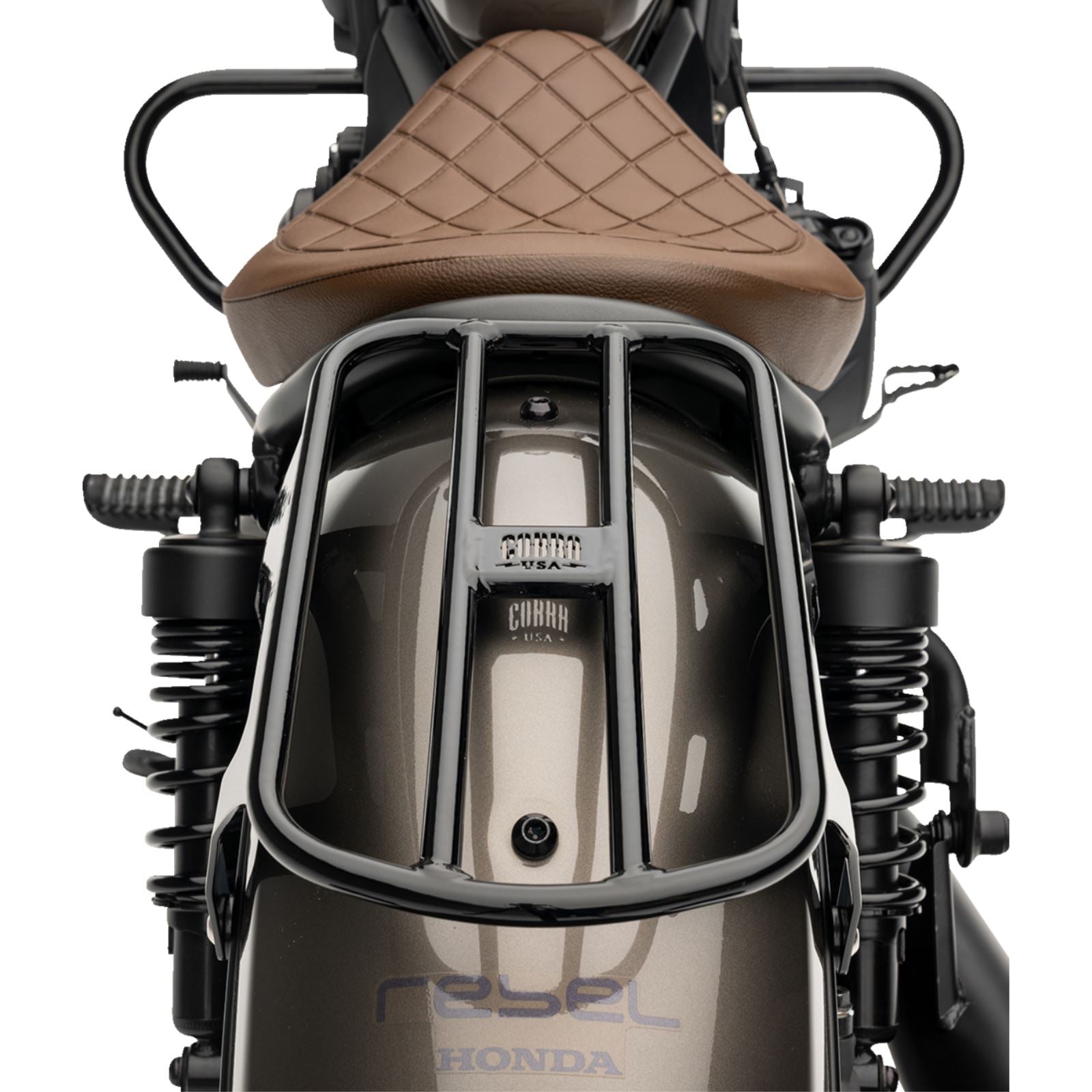 Cobra Solo Luggage Rack - Tube - Black - Rebel 300/500 02-4108B_1366519