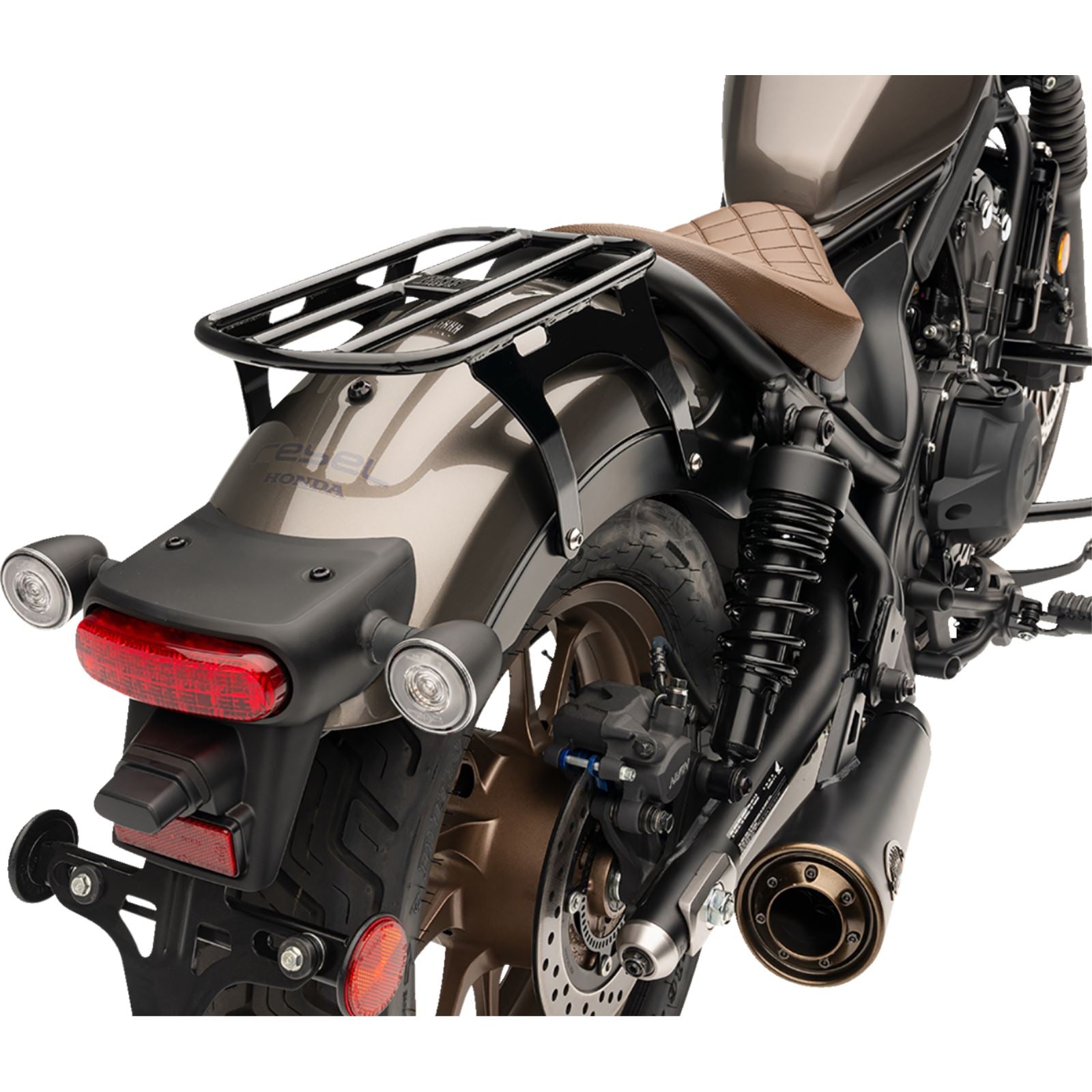 Cobra Solo Luggage Rack - Tube - Black - Rebel 300/500 02-4108B_1366530