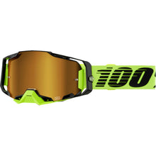 100% Armega Goggles - Neon Yellow - Gold Mirror 50005-00032_1334159