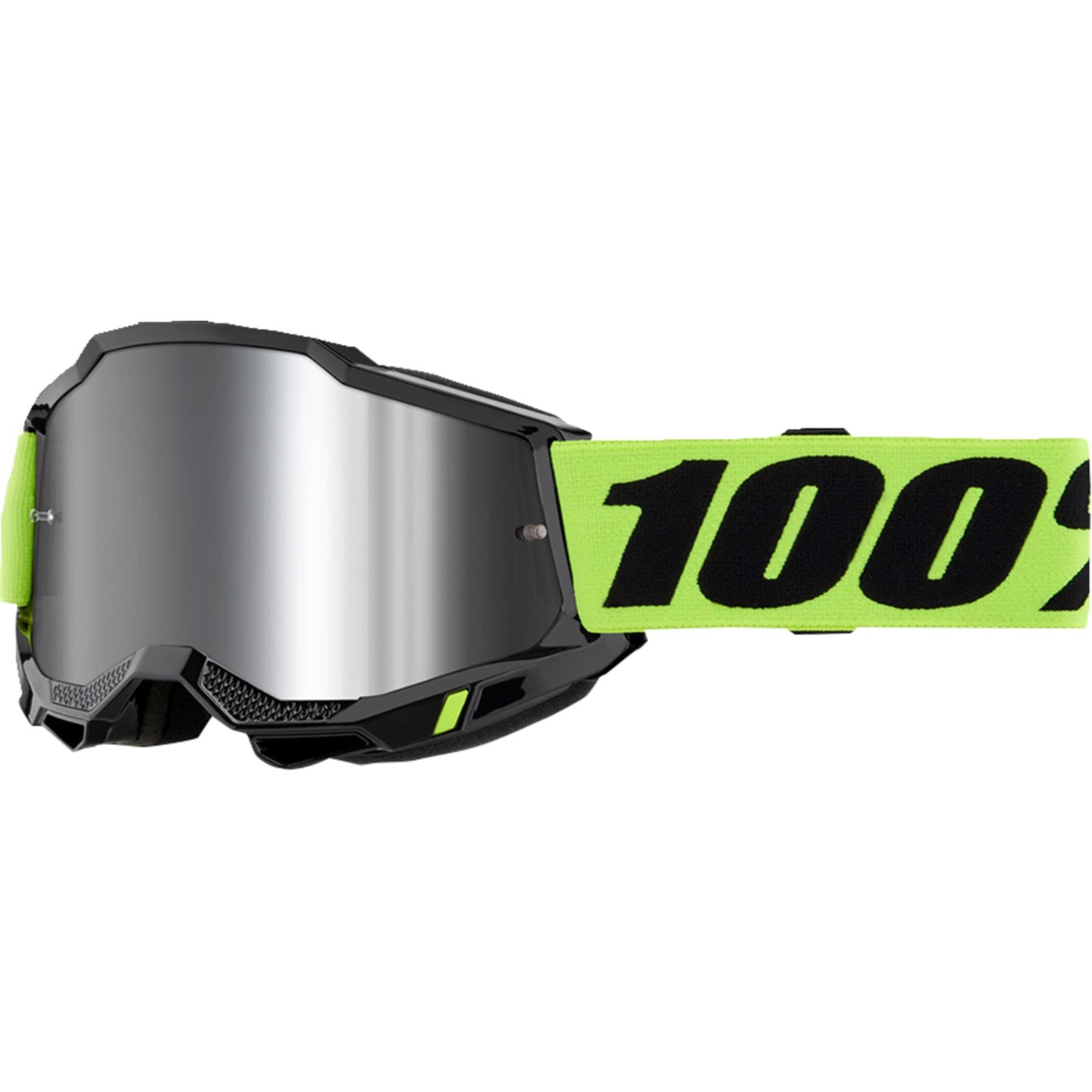 100% Accuri 2 Goggle - Neon Yellow - Mirror Silver Lens 50014-00040_1334132