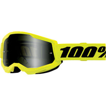 100% Strata 2 Sand Goggle - Neon Yellow - Smoke Lens 50030-00005_1334182