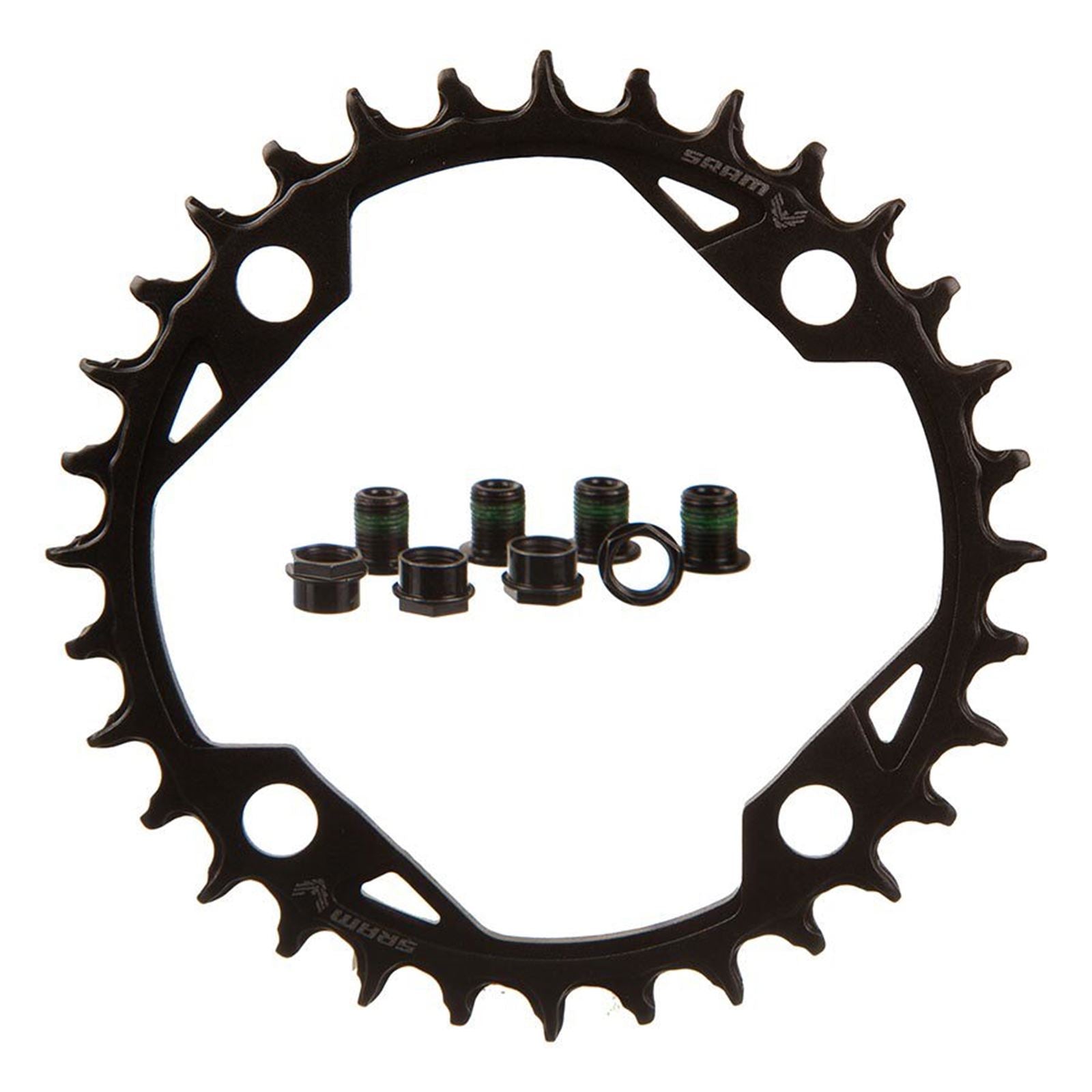 SRAM T-Type Light eMTB  Chainring  Teeth: 32  Speed: 12  BCD: 104  Bolts: 4  Aluminum - Black [MPN: 11.6218.066.000]_1485684