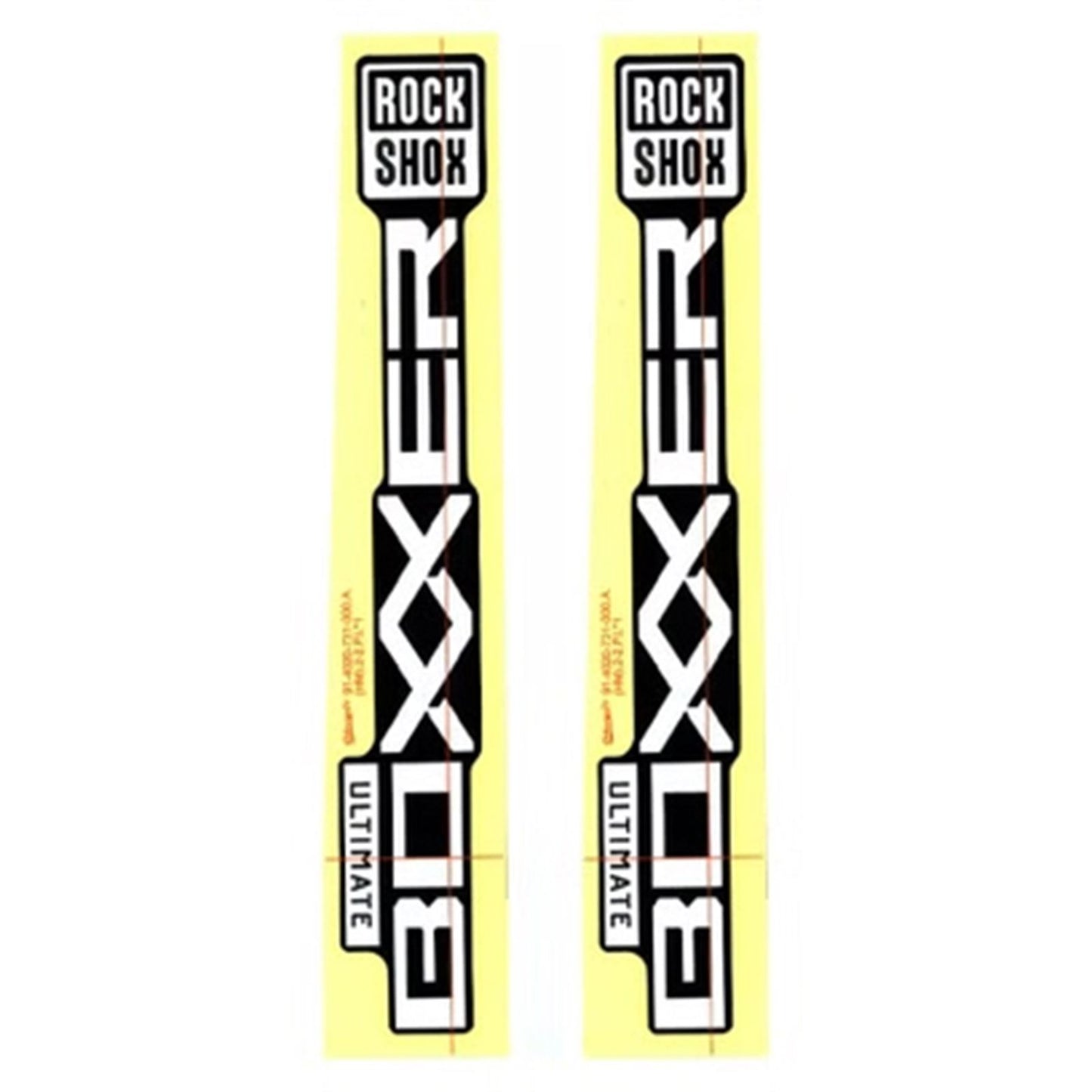 RockShox Decal Kit for BoXXer Ultimate D1 Silver for Gloss - Black 11.4018.105.075_1489734