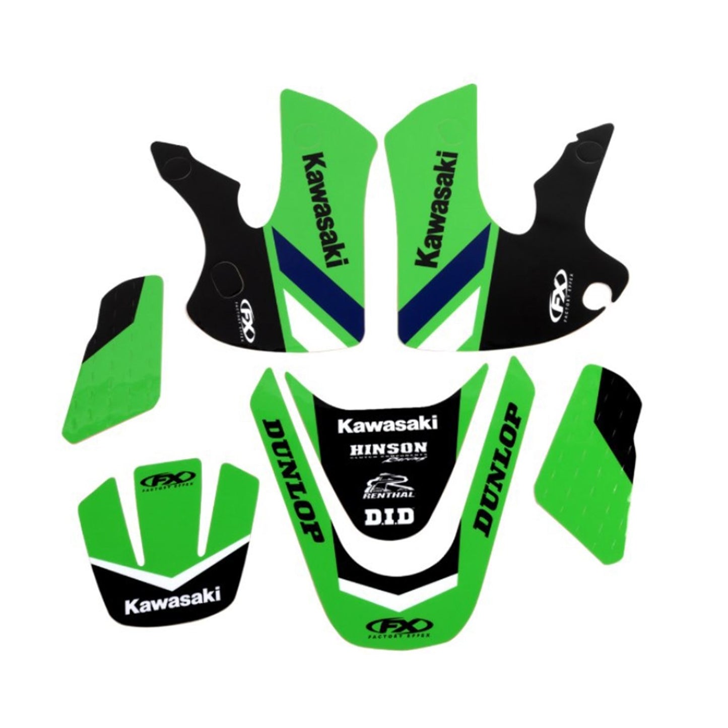 Factory Effex EVO 20 Graphic Kit for Kawasaki KLX110/ KX65 27-02106_1443943