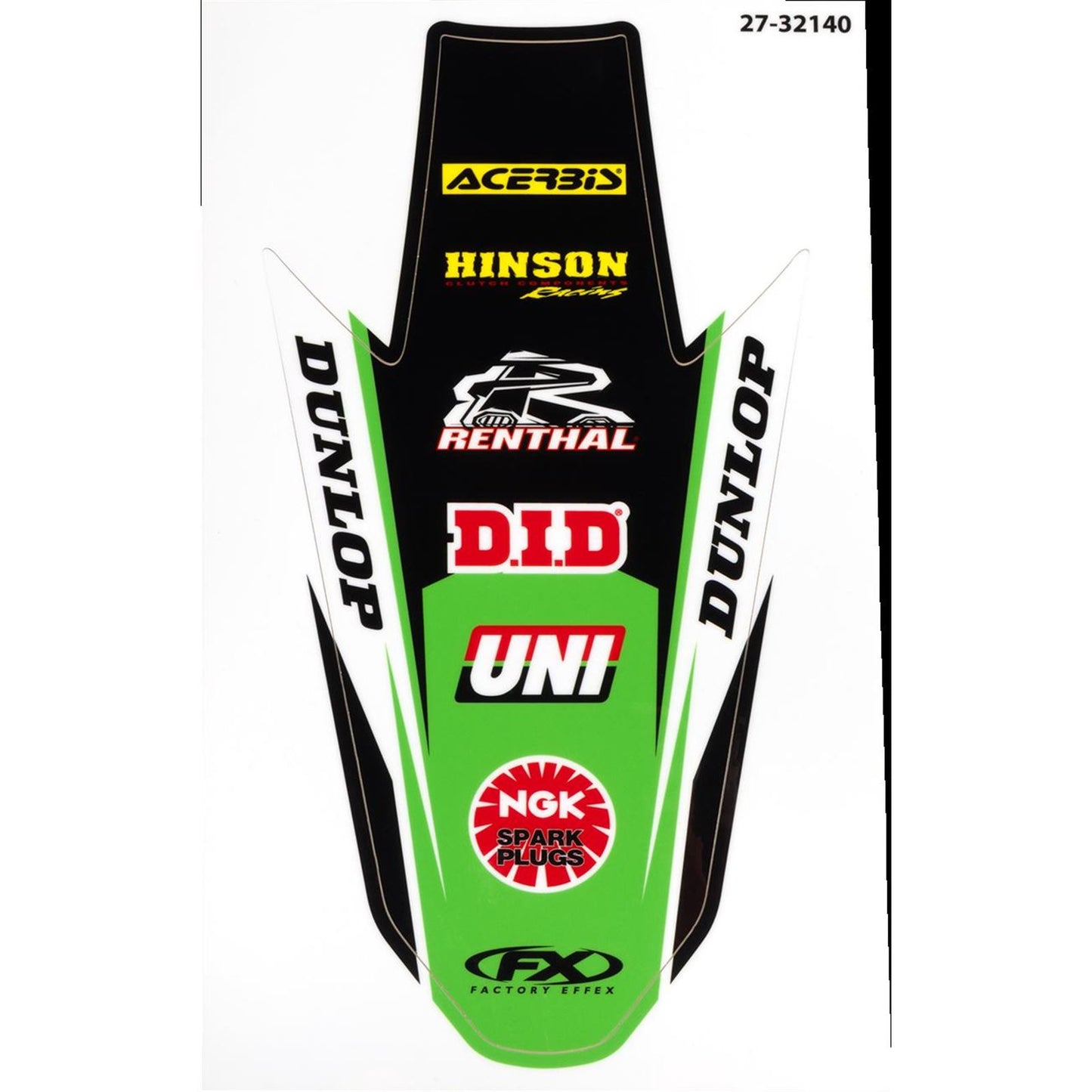 Factory Effex Rear Fender Graphic - KX 450 [MPN: 27-32140]_1413837