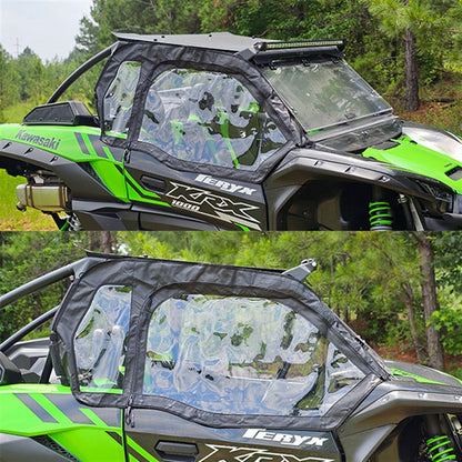Falcon Ridge Soft Upper Doors for Kawasaki Teryx KRX 1000 - With Zipper 52-10099-Z_1734304
