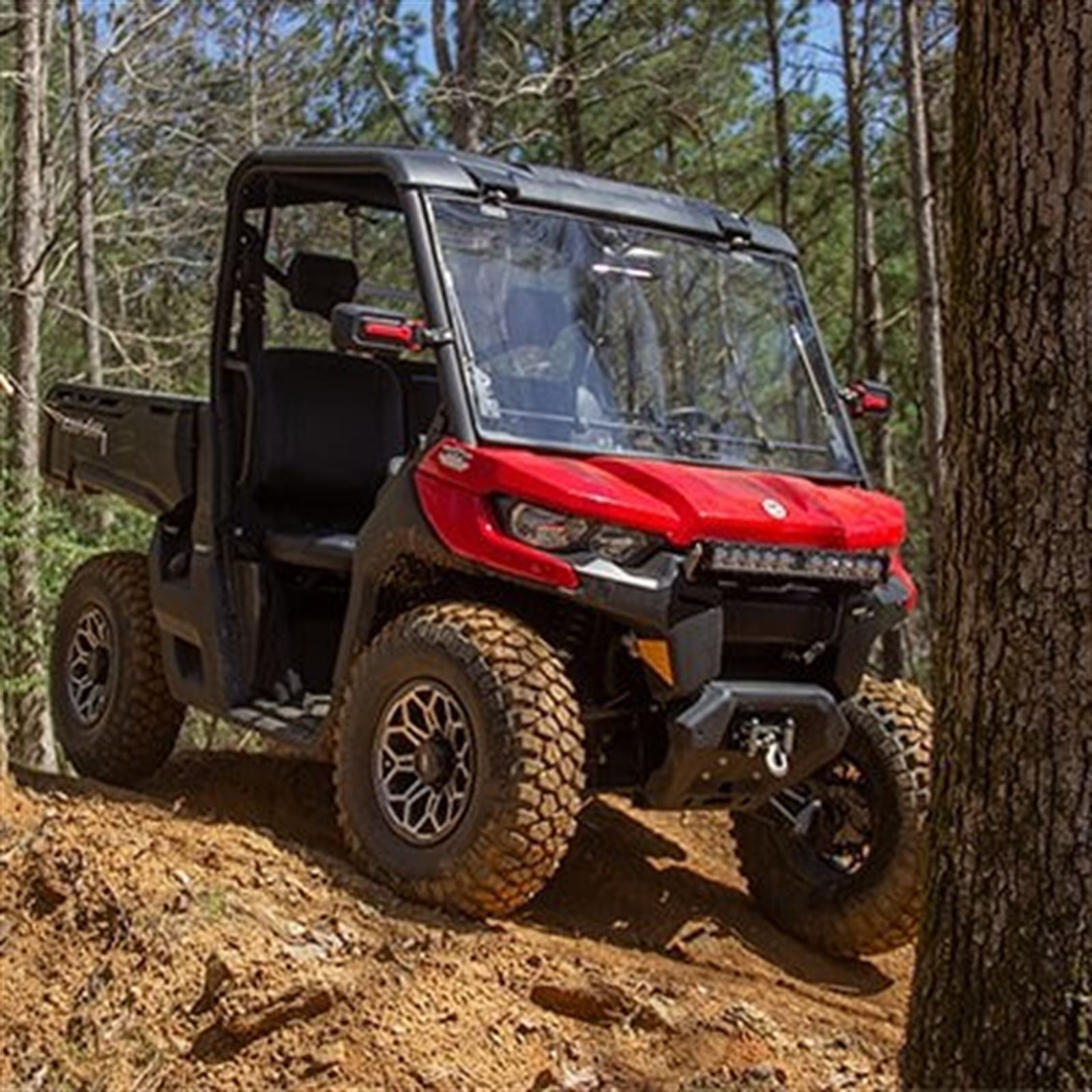Falcon Ridge Velocity Flip Up Windshield for Can-Am Defender - UV Resistant [MPN: 50-50858KIT]_1734677