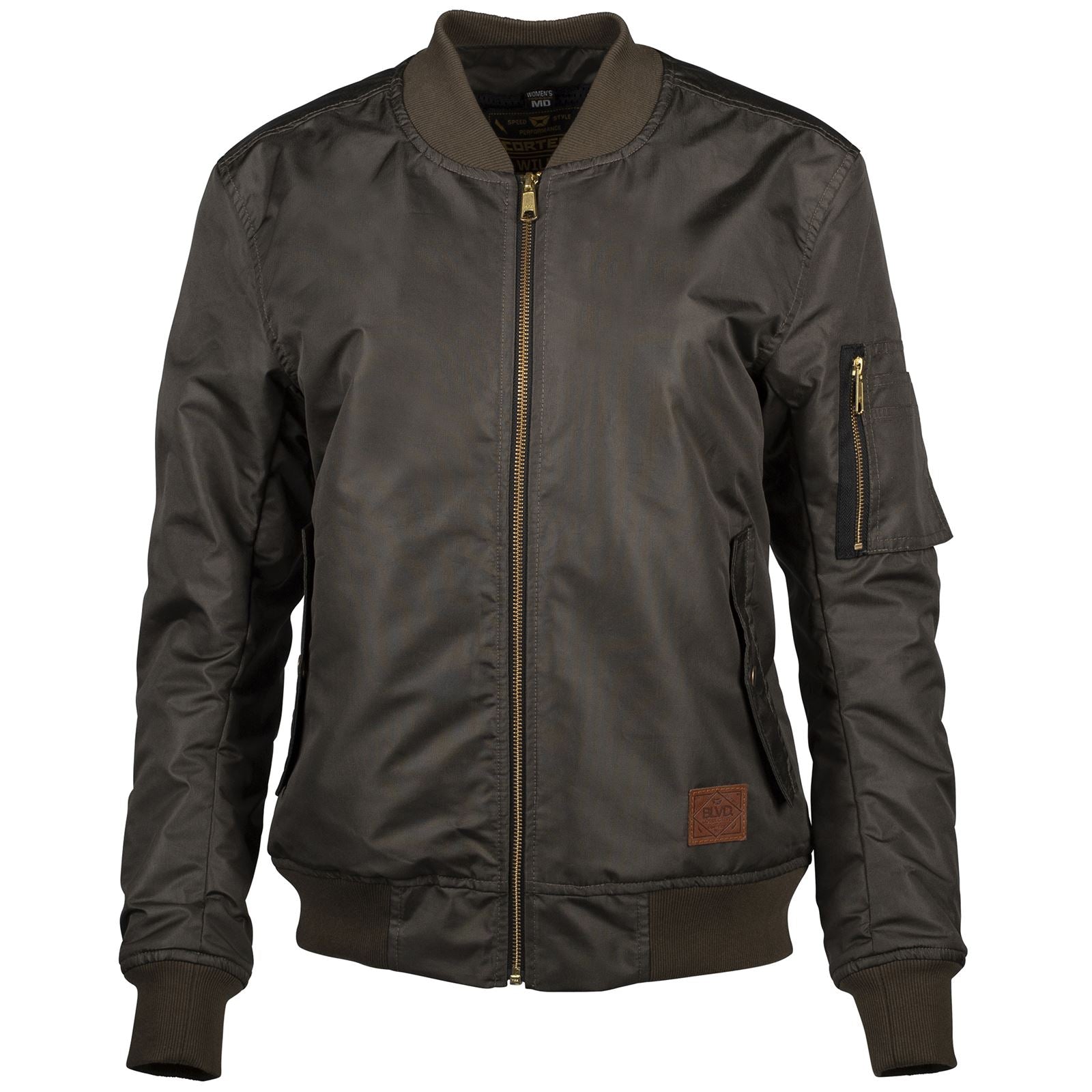 Cortech Women's Wildcat Bomber Jacket - Olive_1378479