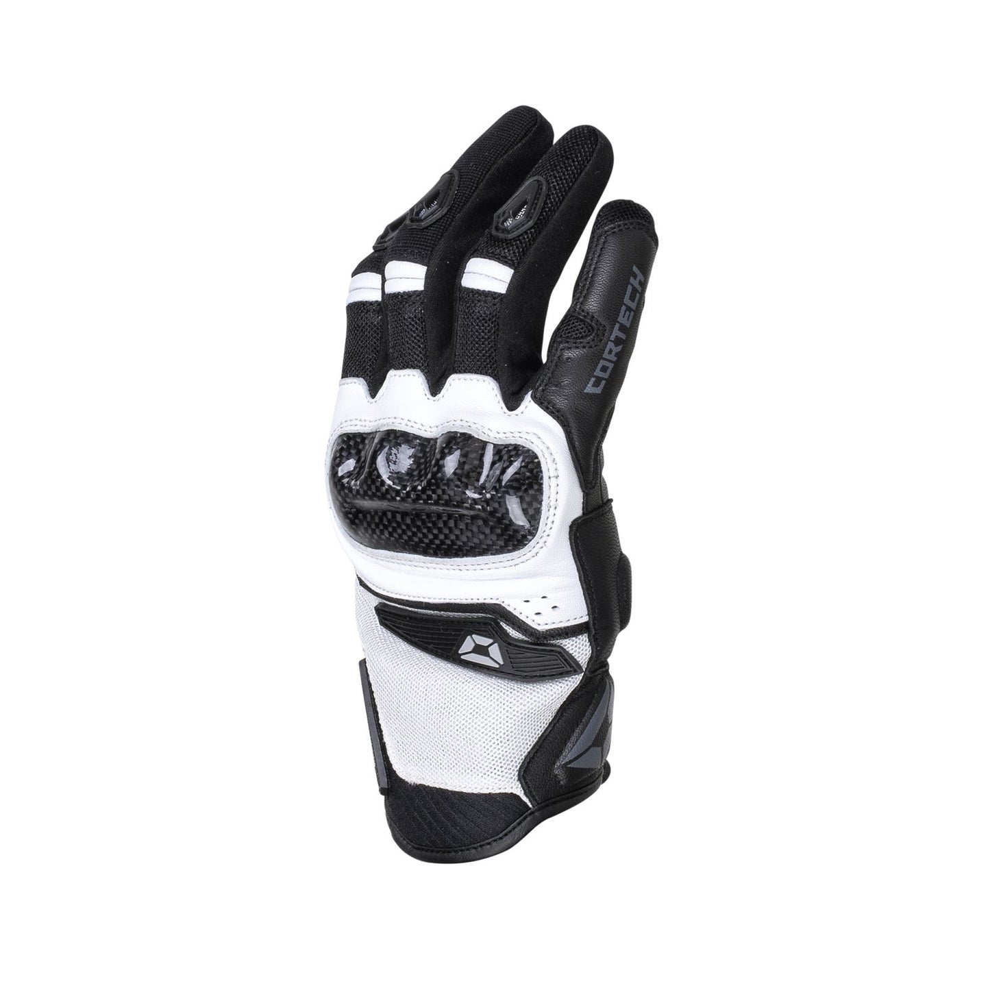 Cortech Sonic-Flo Gloves - Black/White_1380110
