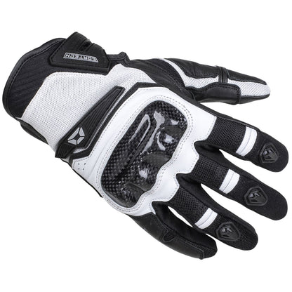 Cortech Sonic-Flo Gloves - Black/White_1380075