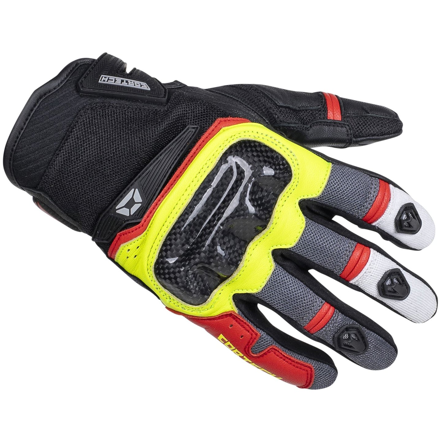 Cortech Sonic-Flo Gloves - Red/Hi-Viz_1380026