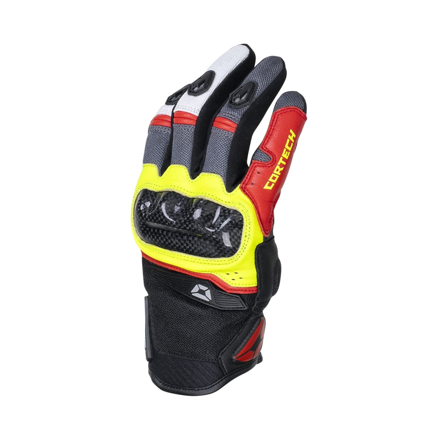 Cortech Sonic-Flo Gloves - Red/Hi-Viz_1380045