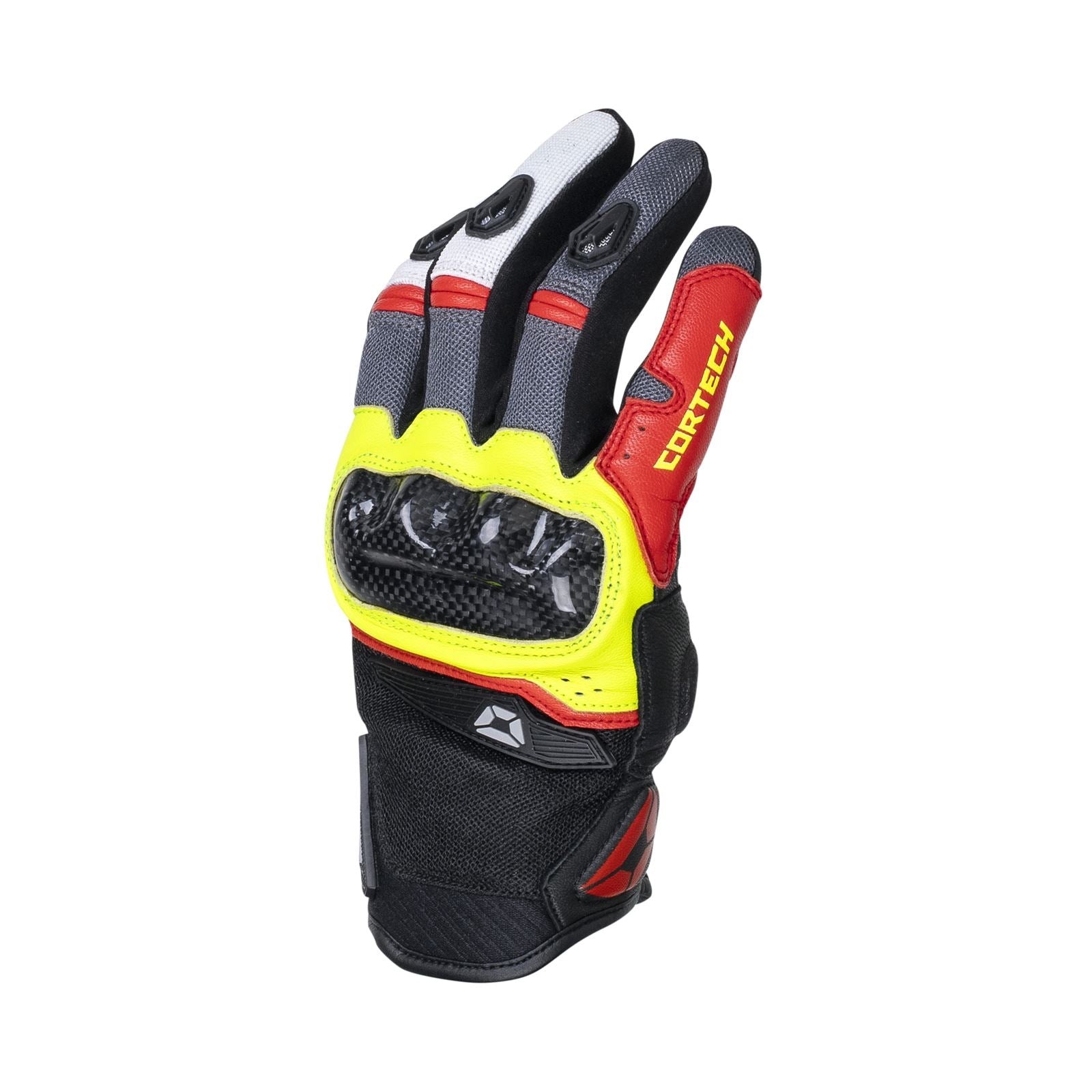 Cortech Sonic-Flo Gloves - Red/Hi-Viz_1380045