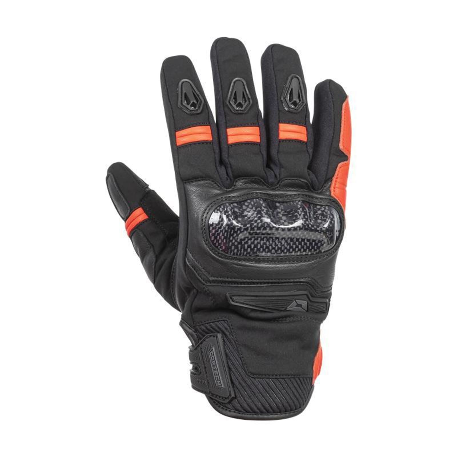 Cortech Super-Sonic Gloves - Black/ Fluorescent Red_1383240